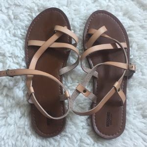 BRAND NEW Tan Strappy Mossimo Sandals!